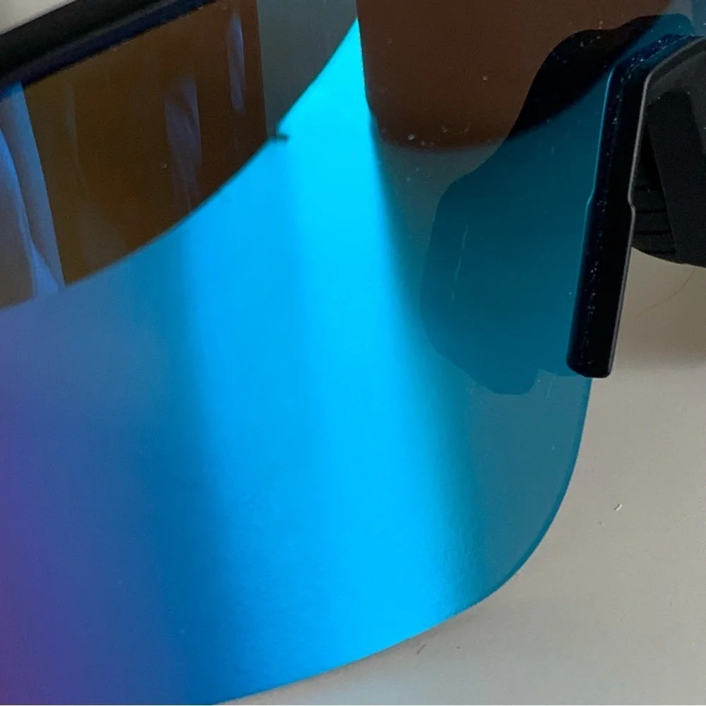 Diamond Eyewear Black Blue Sporty Sunglasses Baseball Outdoor Fishing Box Case